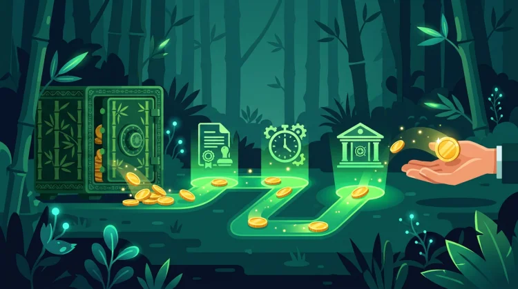 Hoe werkt uitbetaling bij Bruno Casino - stroomdiagram