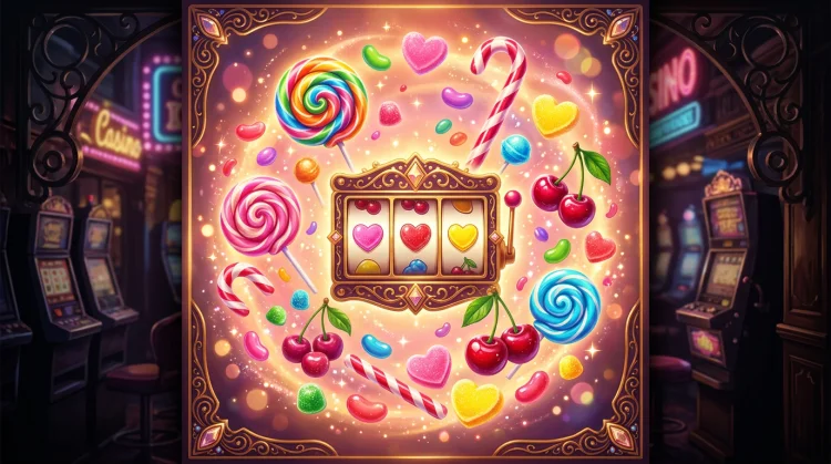 Sweet Bonanza slot - snoep-thema illustratie