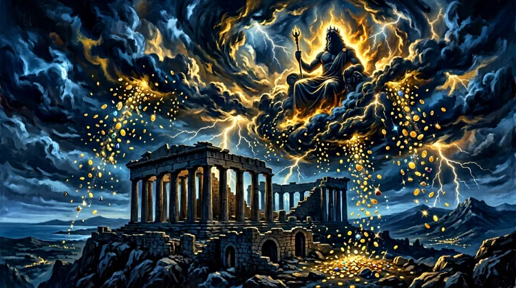 Gates of Olympus slot - Olympos-thema illustratie